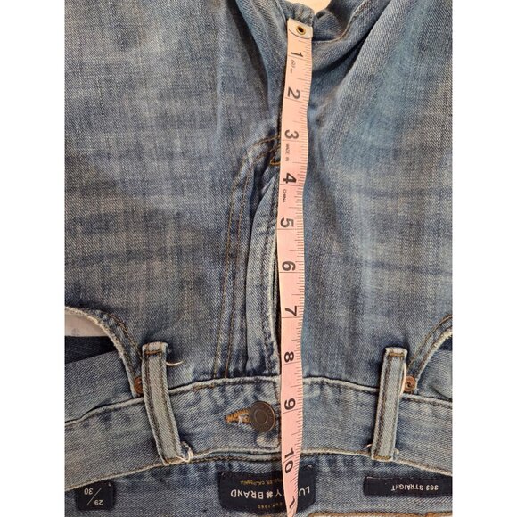 Lucky Brand Mens 363 Straight Leg Jeans 29x30 Vintage Light Wash Cotton Denim - Picture 9 of 13